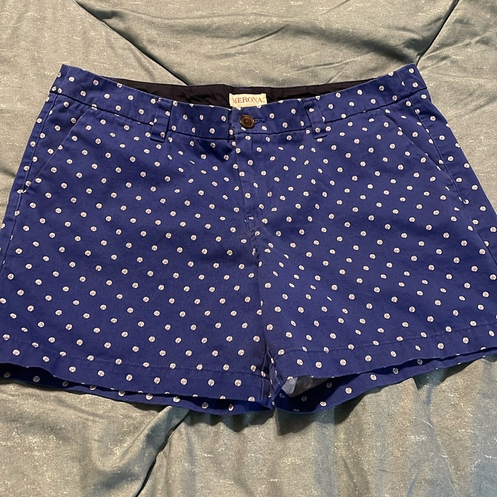 Merona Blue & White Shorts